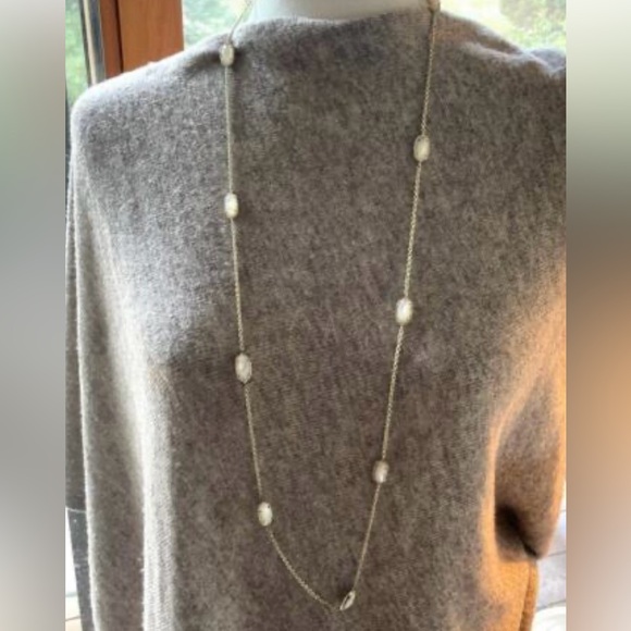 Kendra Scott Kellie Slate Cat’s Eye with Gold necklace - Picture 6 of 6